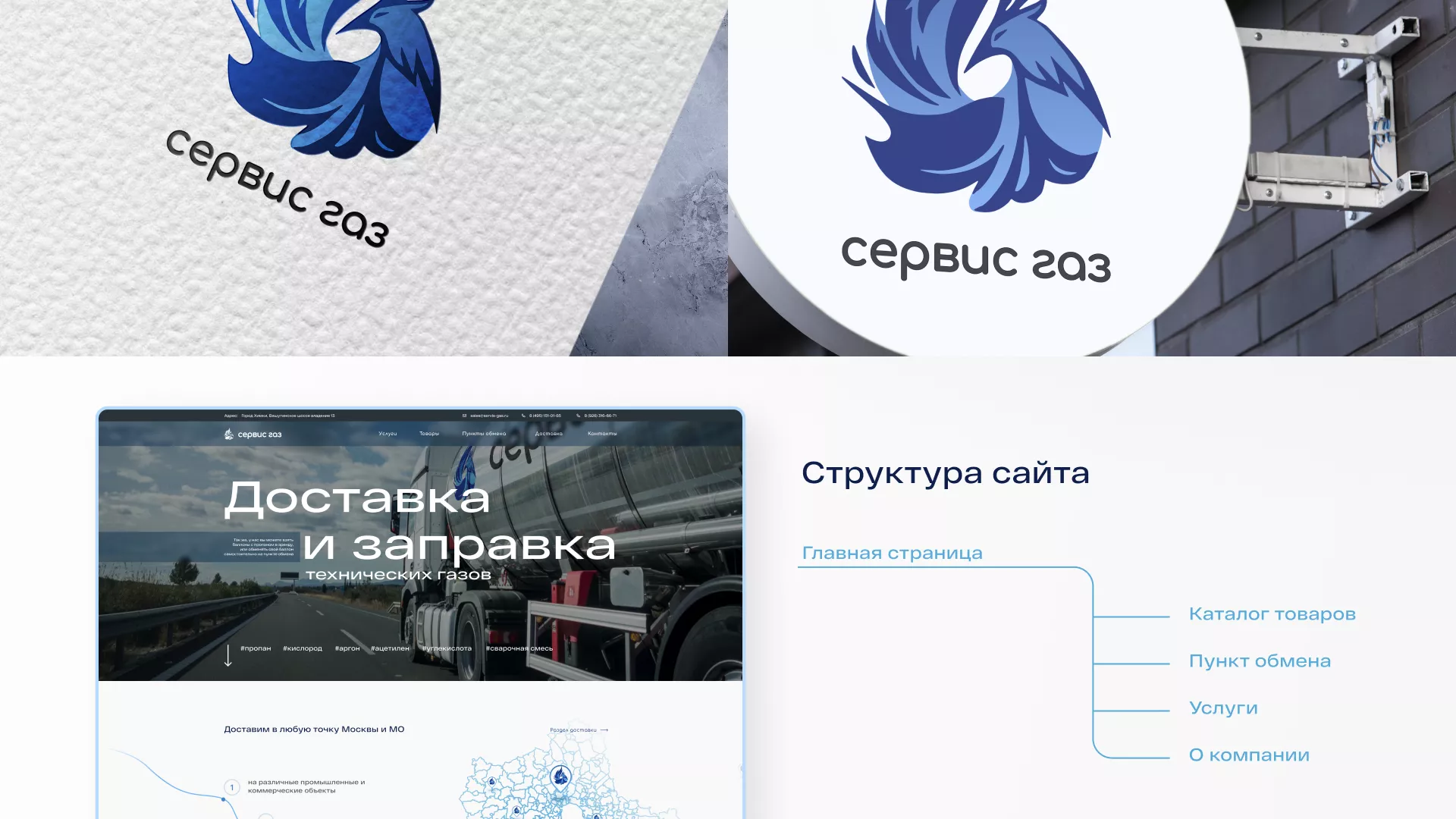Создание сайта компании «Сервис газ» в Белой Калитве