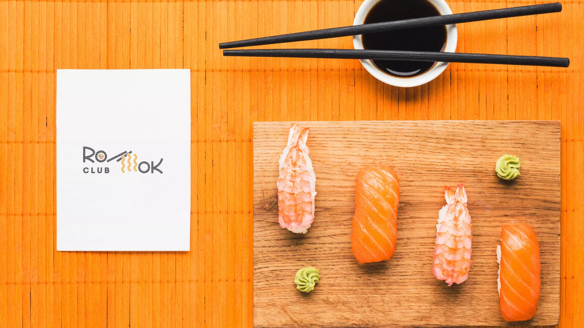 Создание логотипа суши-бара «Roll Wok Club» в Белой Калитве