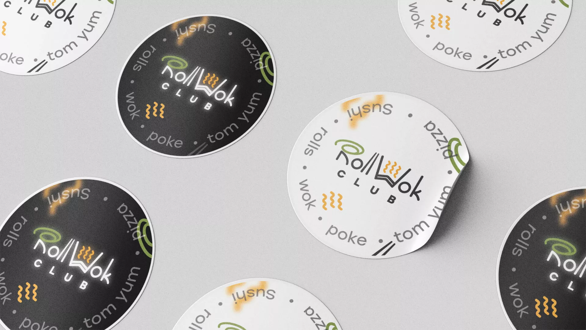 Создание дизайна упаковки суши-бара «Roll Wok Club» в Белой Калитве